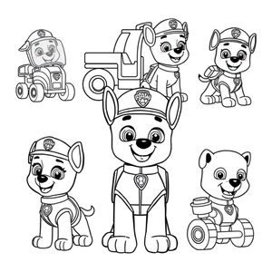 Libro para Colorear: Patrulla Canina en Acción