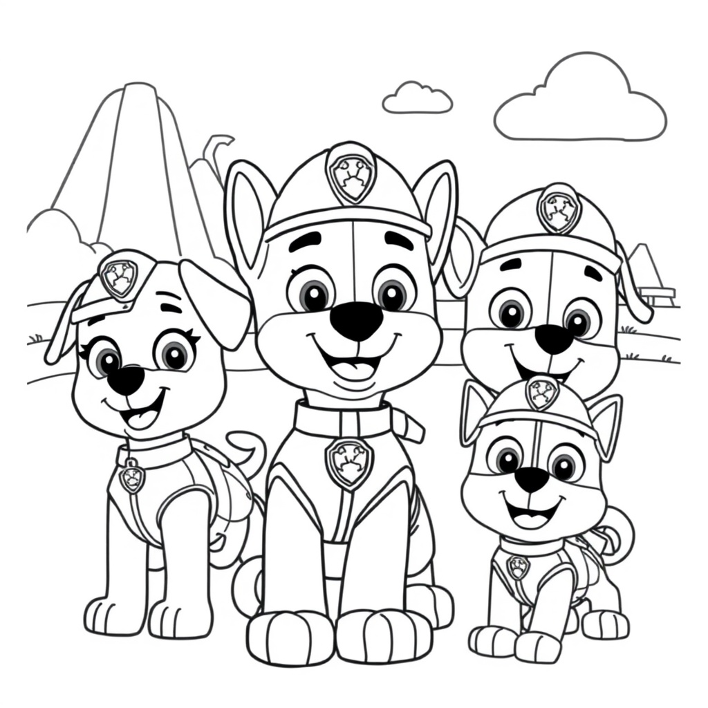 Libro para Colorear de la Patrulla Canina