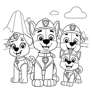 Libro para Colorear de la Patrulla Canina