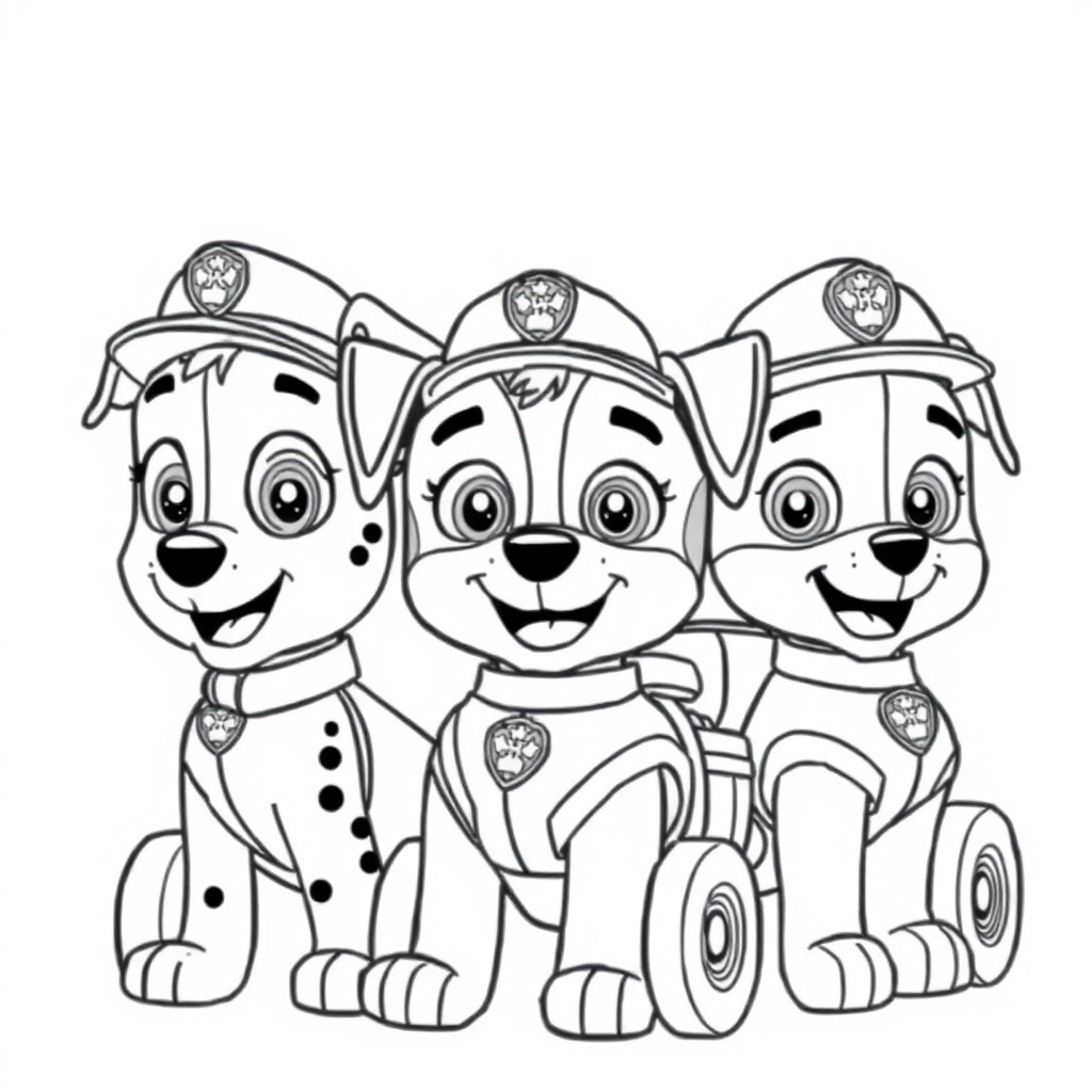 Libro para Colorear de La Patrulla Canina