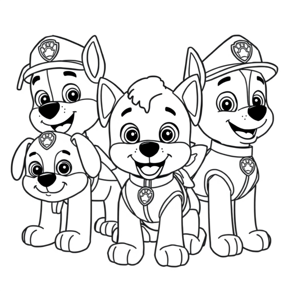 Libro de colorear Patrulla Canina