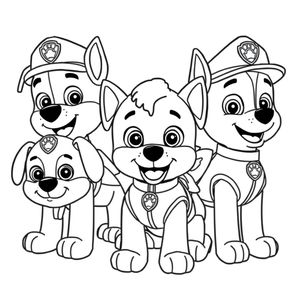 Libro de colorear Patrulla Canina