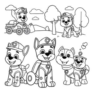 Patrulla Canina: Aventura de Colorear