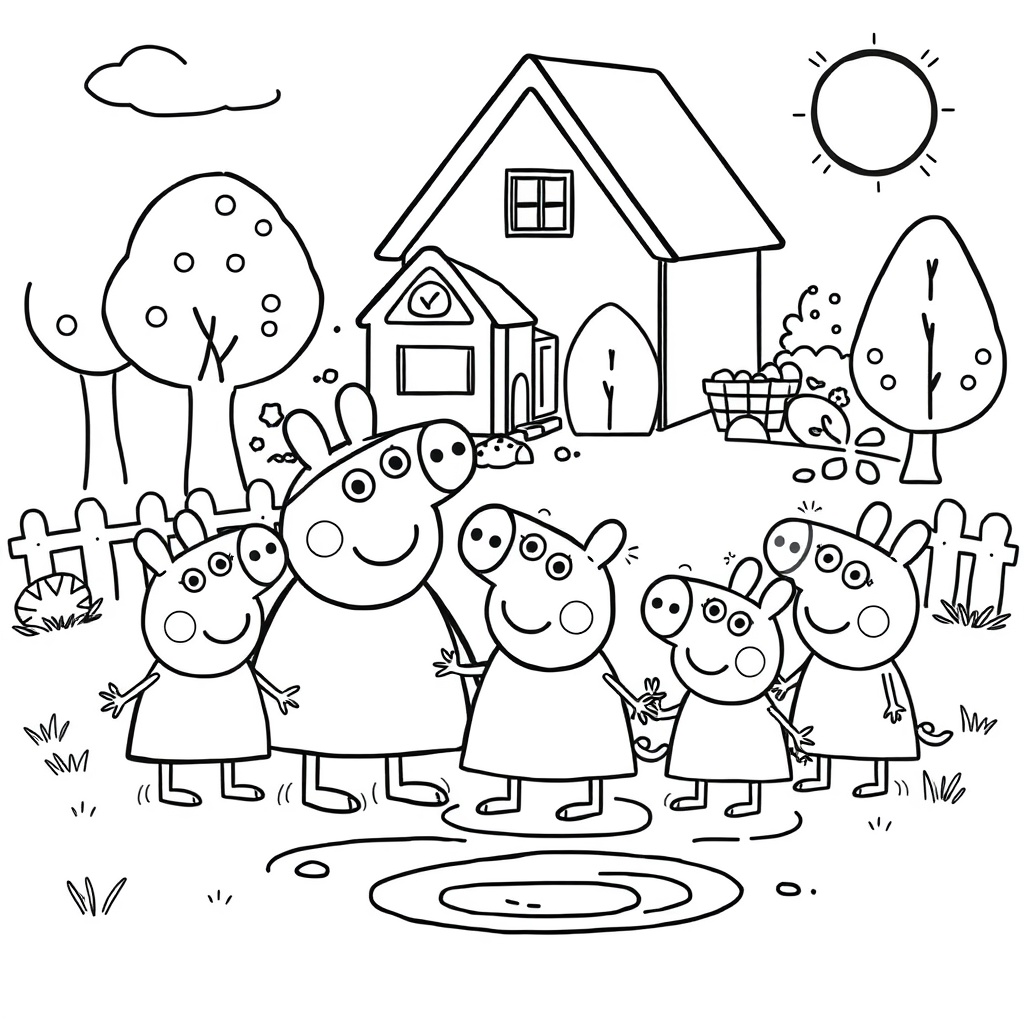 Libro de Colorear Peppa Pig