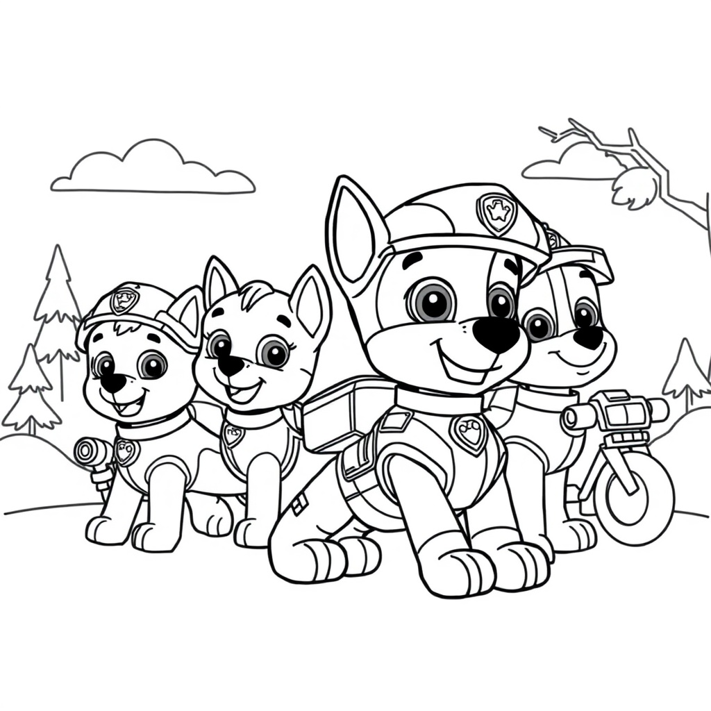 PAW Patrol para Colorear