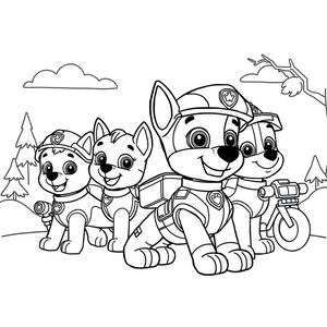 PAW Patrol para Colorear