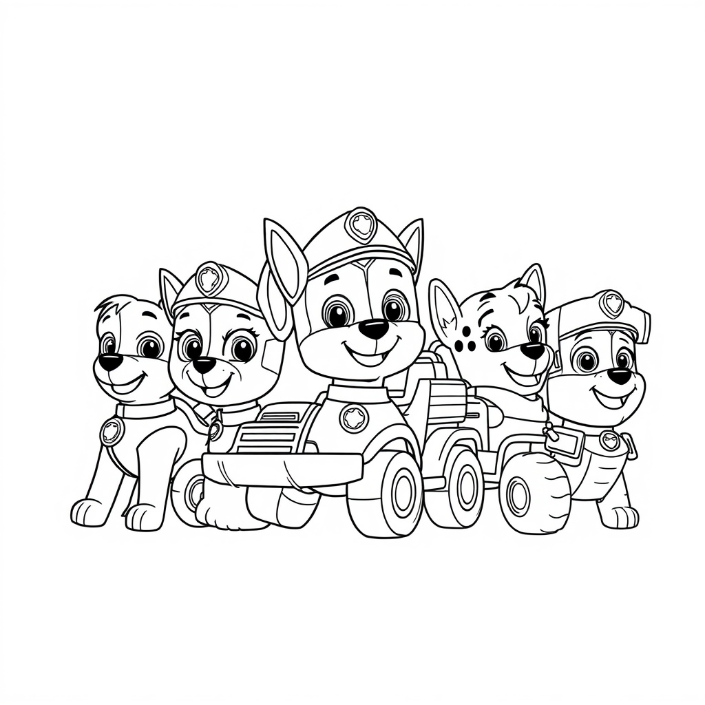 Libro para Colorear: Patrulla Canina