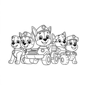 Libro para Colorear: Patrulla Canina