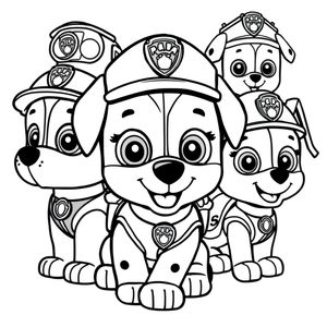 Libro para Colorear de Patrulla Canina