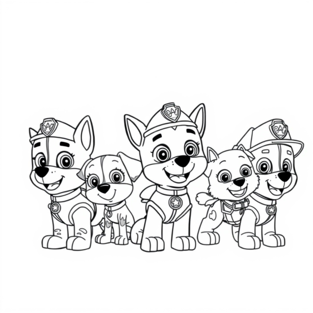 Kolorowanka Psi Patrol