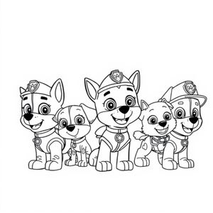 Coloreado de Patrulla de Cachorros