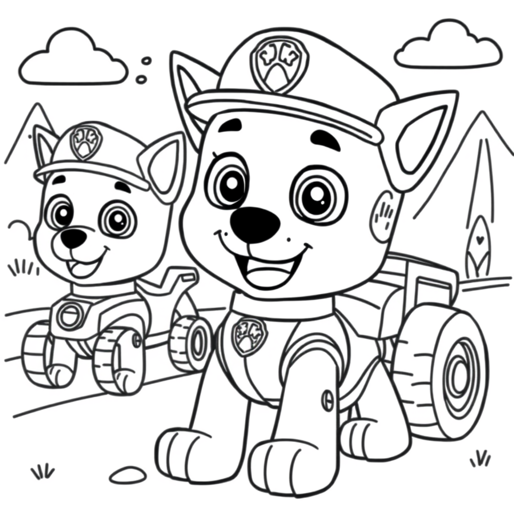 Libro de Colorear de La Patrulla Canina