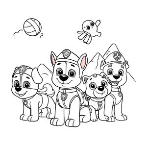 Libro para colorear de PAW Patrol