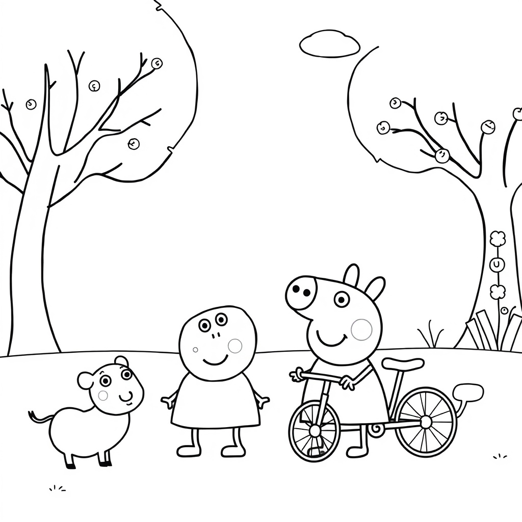 Kolorowanka z Peppą Pig