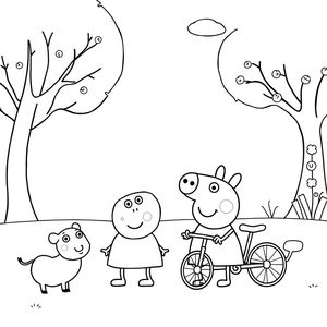 Libro para colorear de Peppa Pig