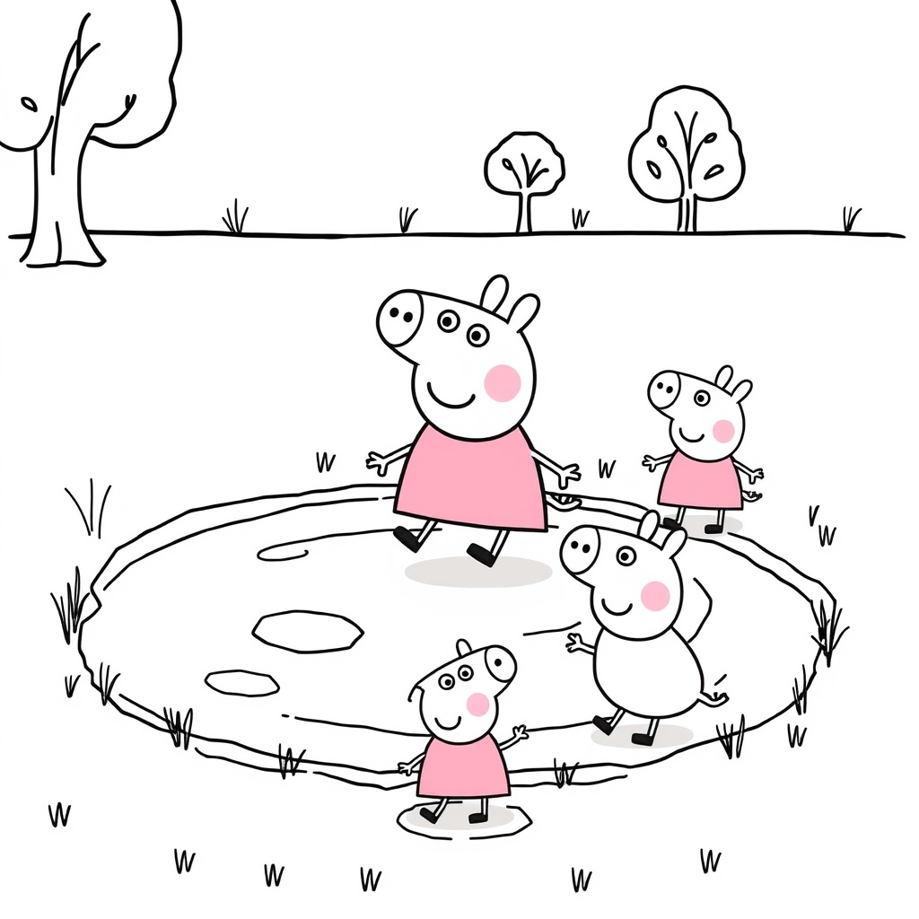 Libro de colorear Peppa Pig