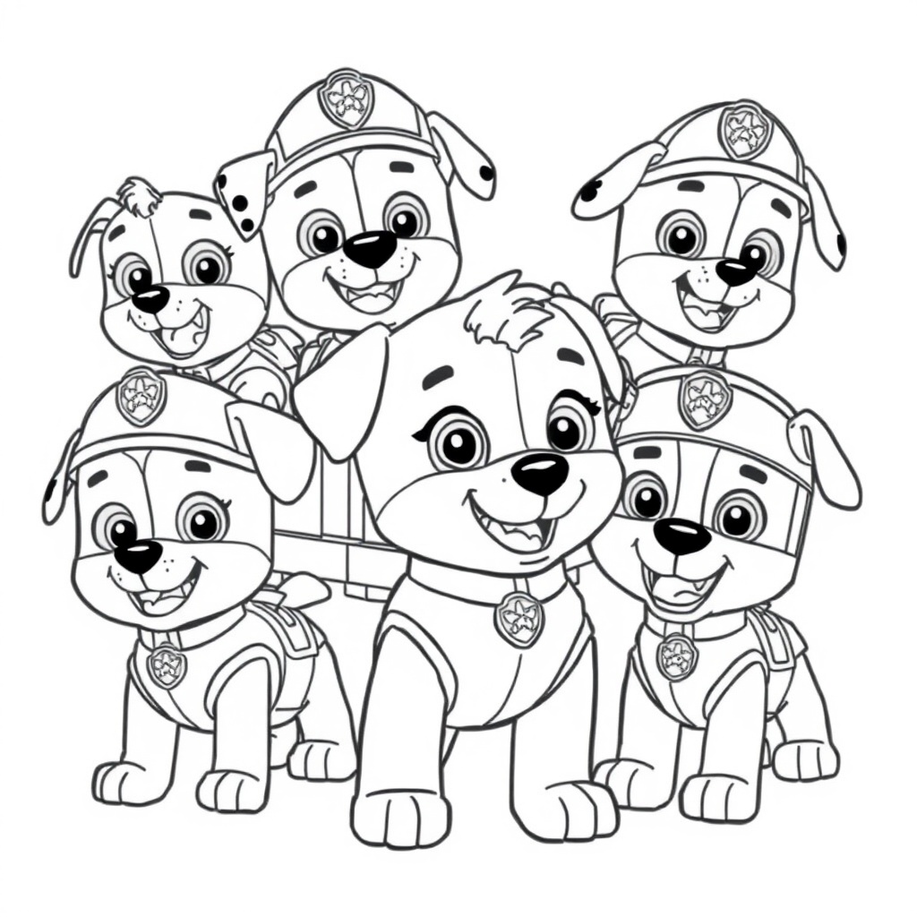Przygody PAW Patrol: Kolorowanka