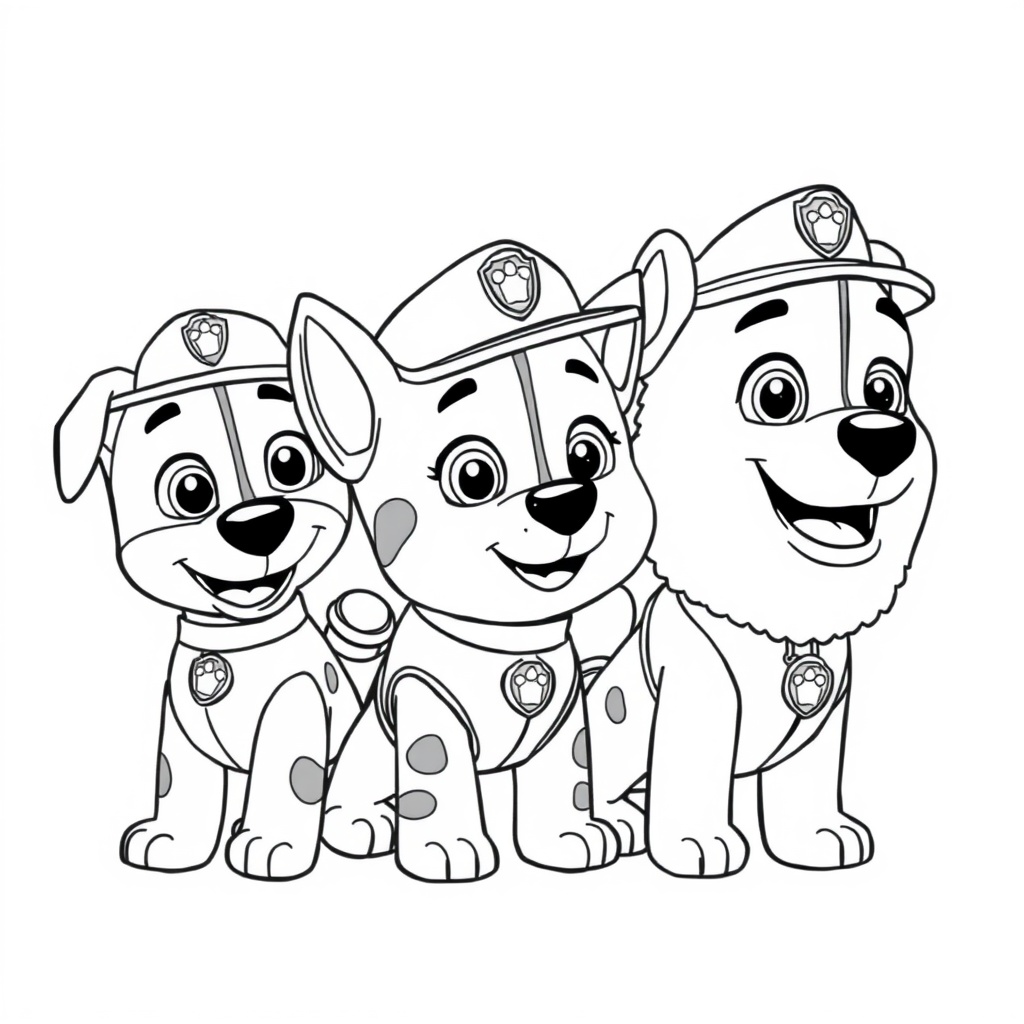Libro para Colorear de Patrulla Canina