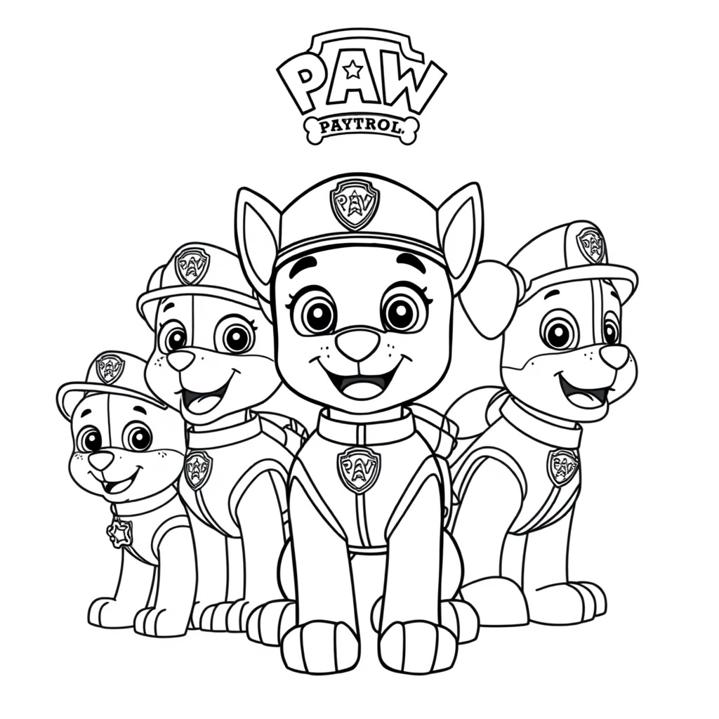 Libro para Colorear Patrulla Canina