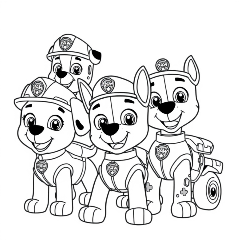 Kolorowanka Psi Patrol