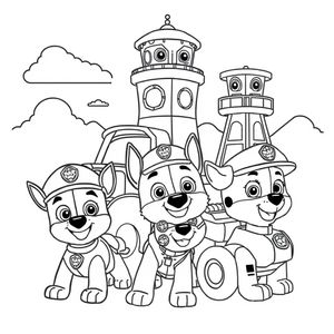 Libro para Colorear de Patrulla de Cachorros