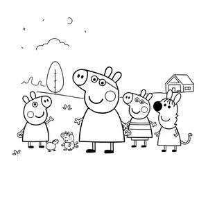 Libro para Colorear: Aventuras de Peppa Pig