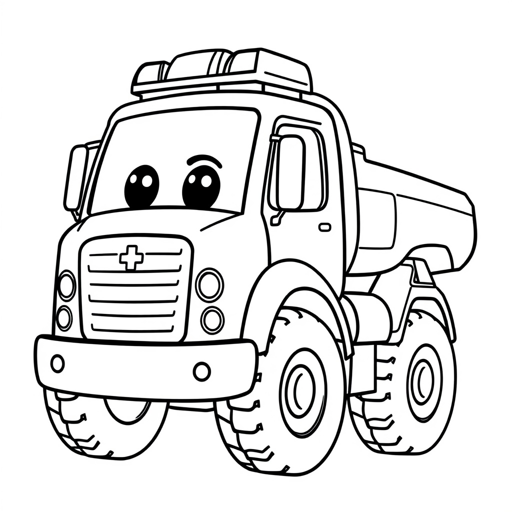 Kolorowanka z Leo the Truck