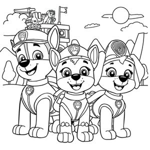 Libro para Colorear: Patrulla de Cachorros