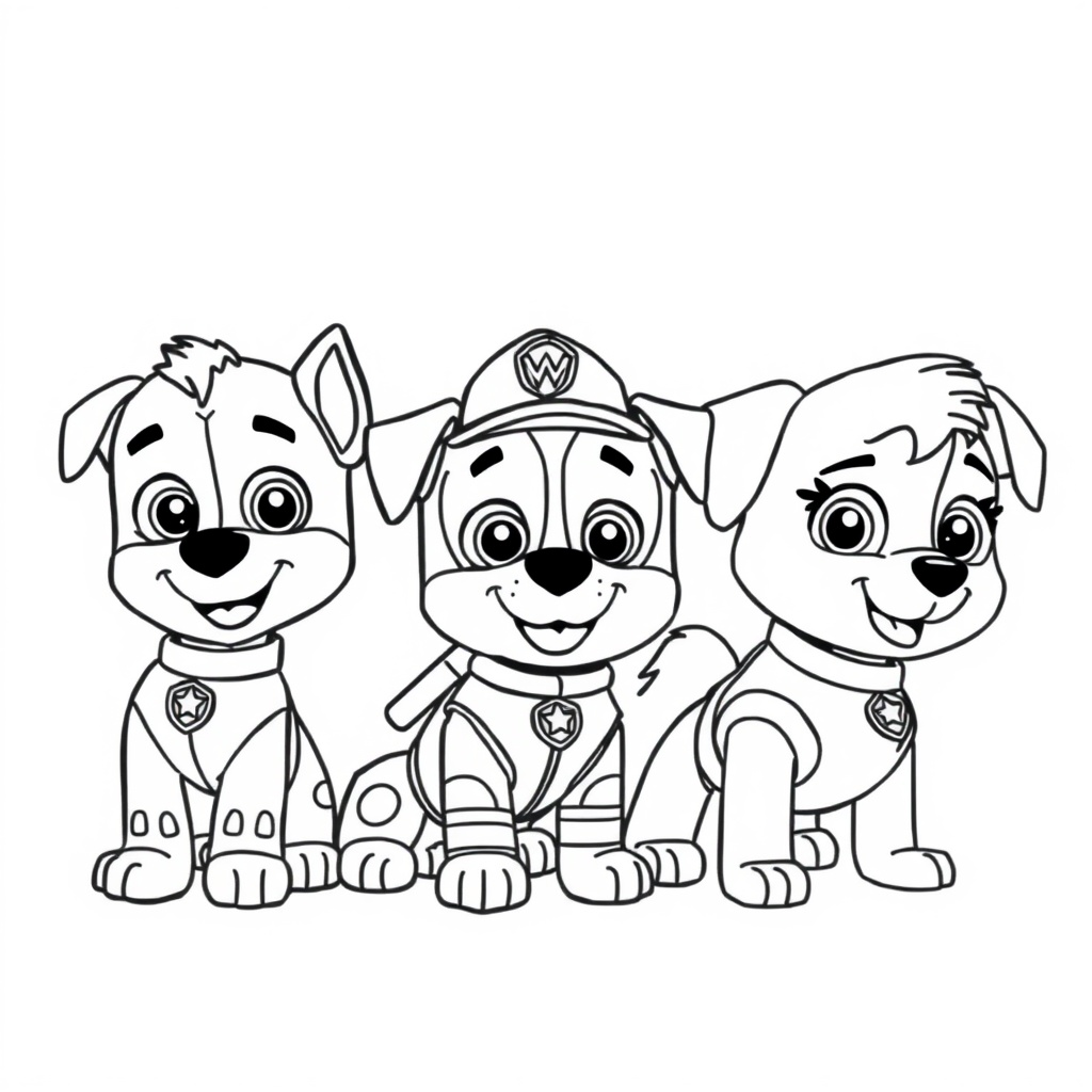 Psi Patrol Kolorowanka Akcji