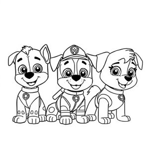 Libro para colorear de acción de PAW Patrol
