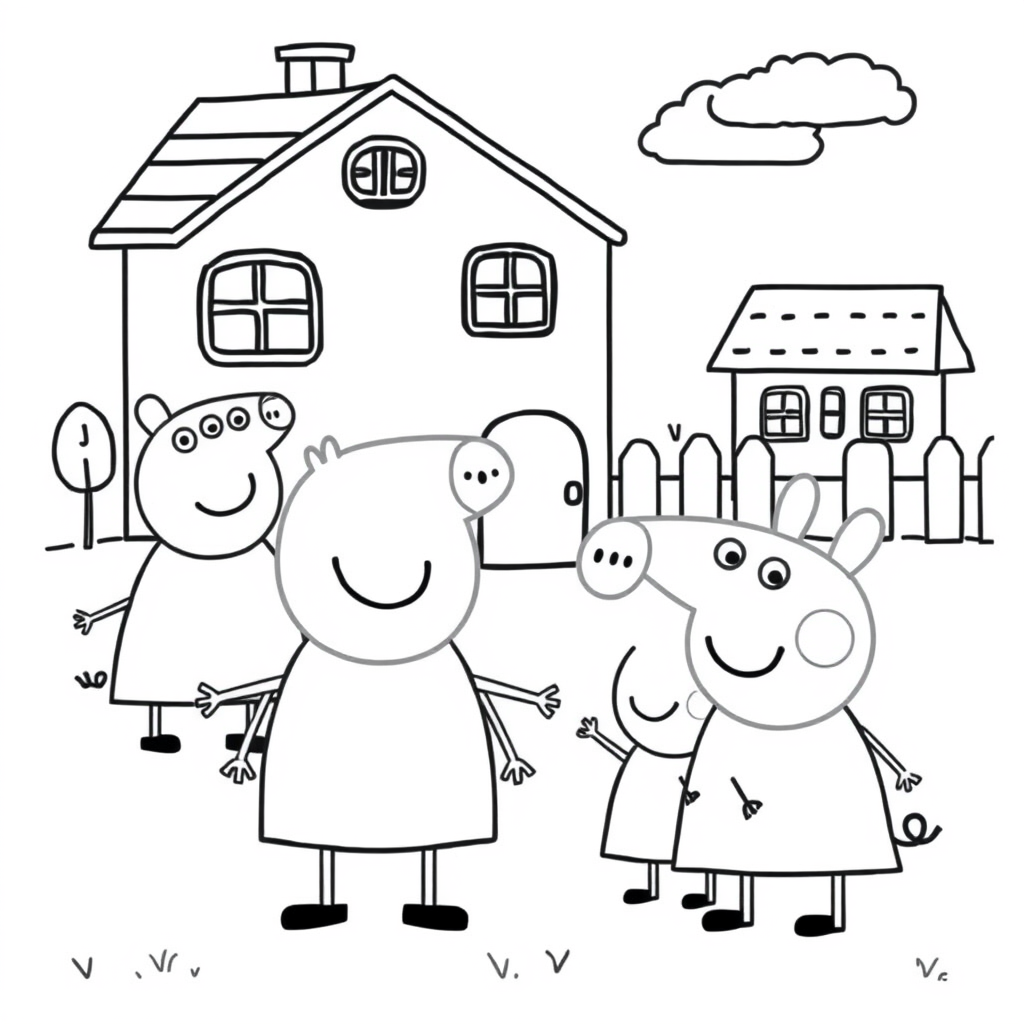 Libro para colorear de Peppa Pig