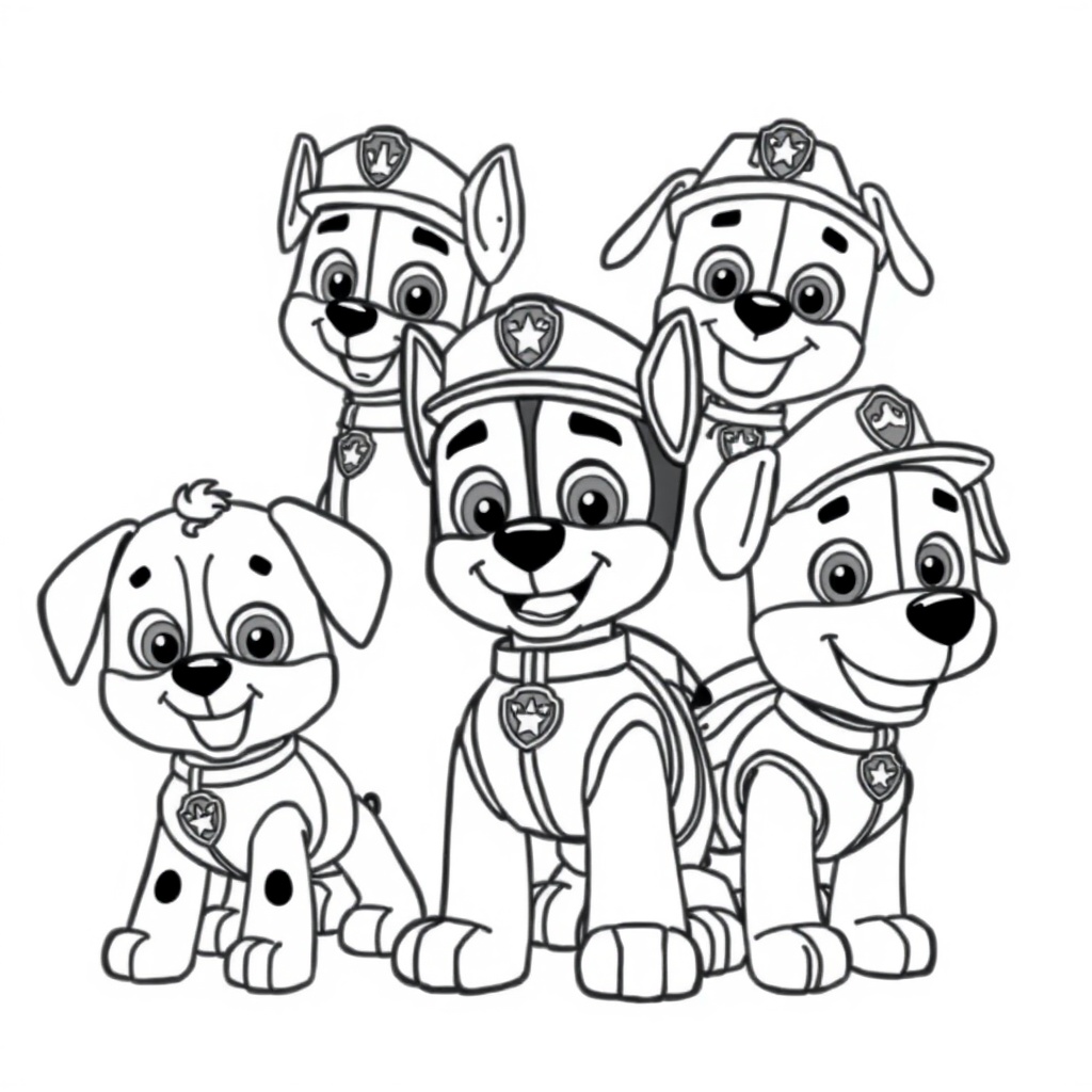 Kolorowanka Psi Patrol