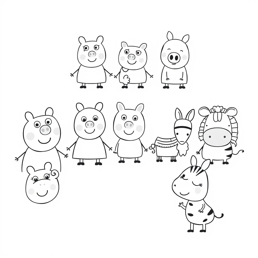 Kolorowanki z Peppą Świnką