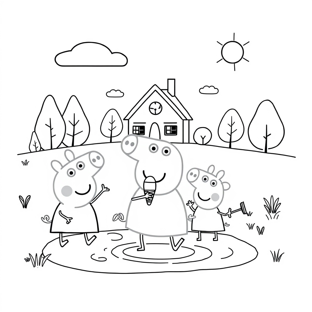 Libro para Colorear de Peppa Pig