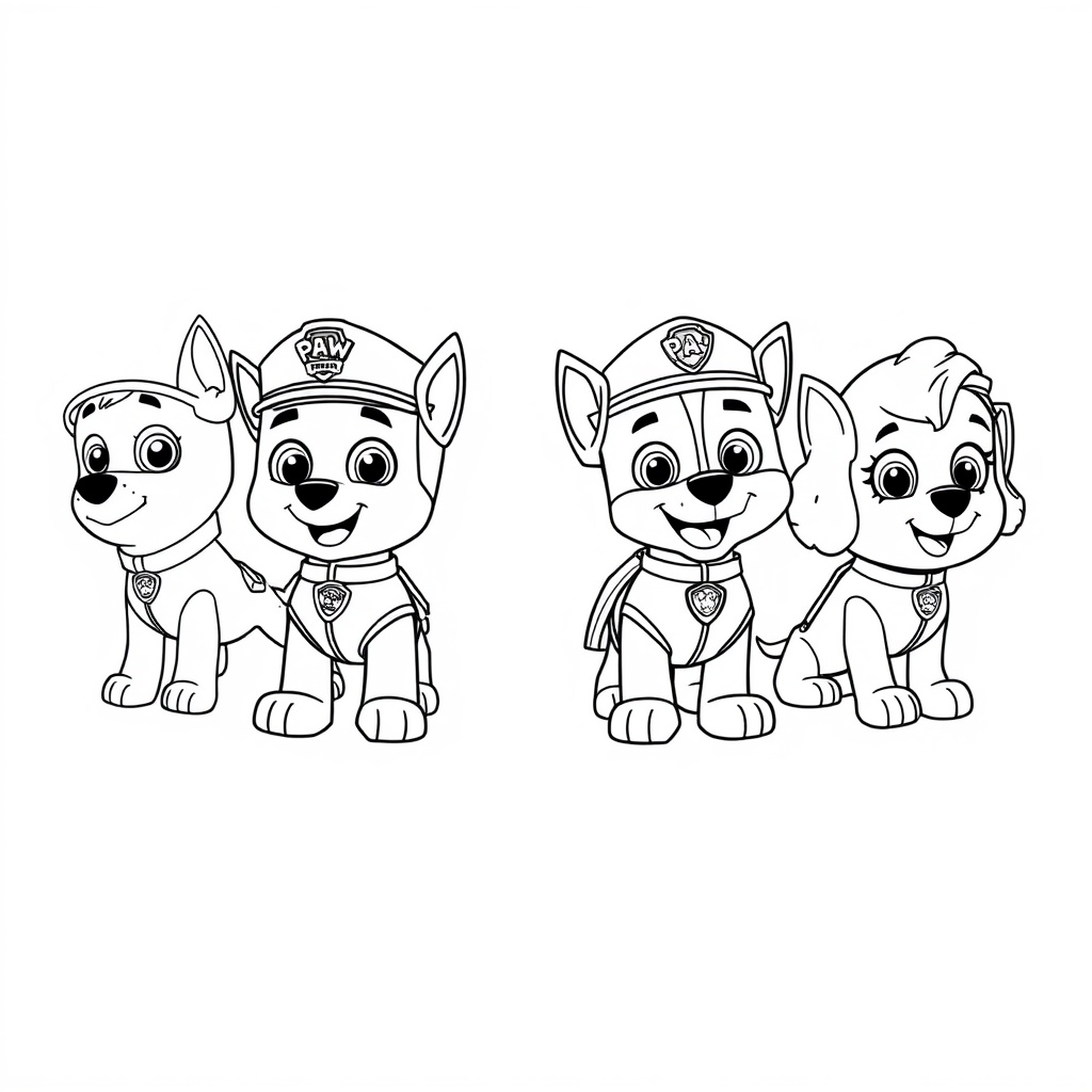 Patrulla Canina - Misión para Colorear