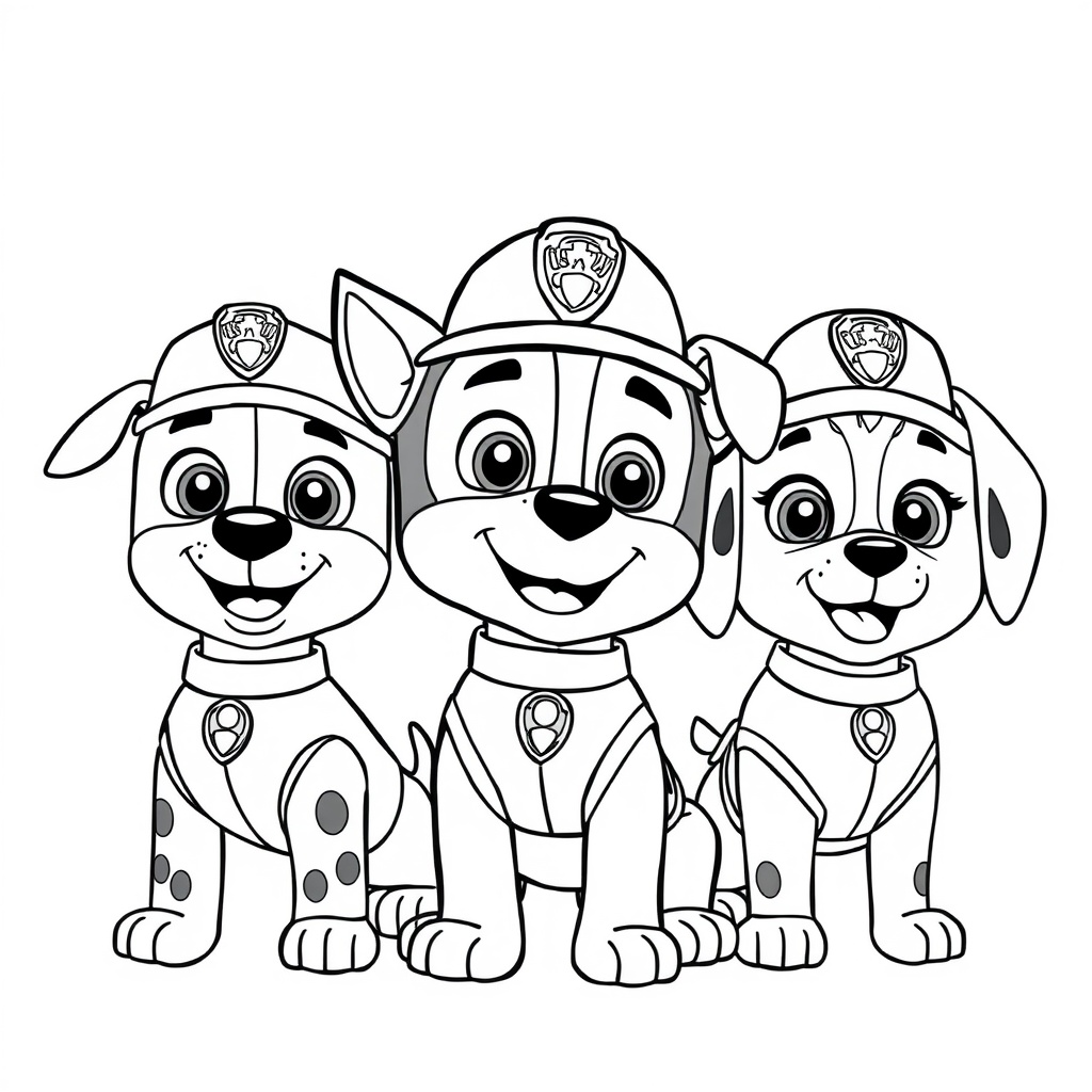 Libro para Colorear de La Patrulla Canina