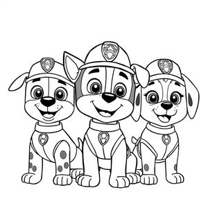 Libro para Colorear de La Patrulla Canina