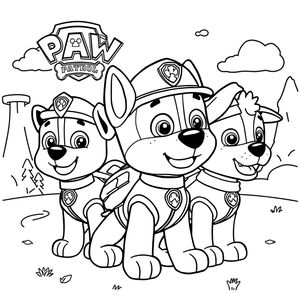 PAW Patrol - Páginas para Colorear para Niños