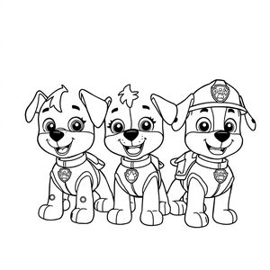 Libro para Colorear: Patrulla de Cachorros