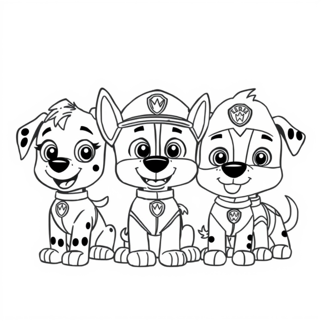 Patrulla Canina: Accion de Colorear