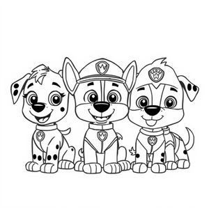 Patrulla Canina: Accion de Colorear
