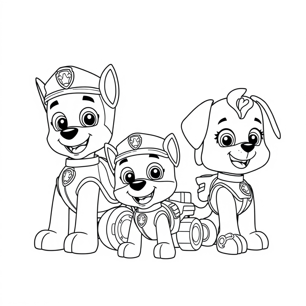 Kolorowanka Psi Patrol