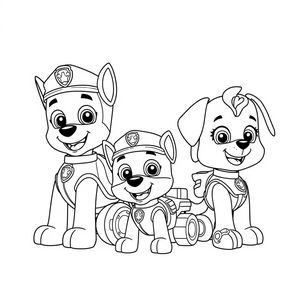 Libro para Colorear de Patrulla de Cachorros