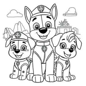 Libro para Colorear: Patrulla de Cachorros