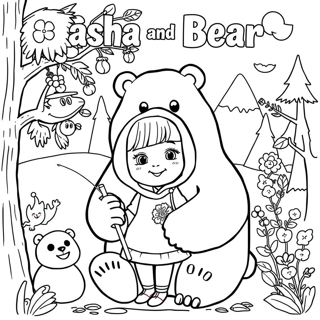 Masza i Niedźwiedź: Kolorowy Świat Przyjaźni