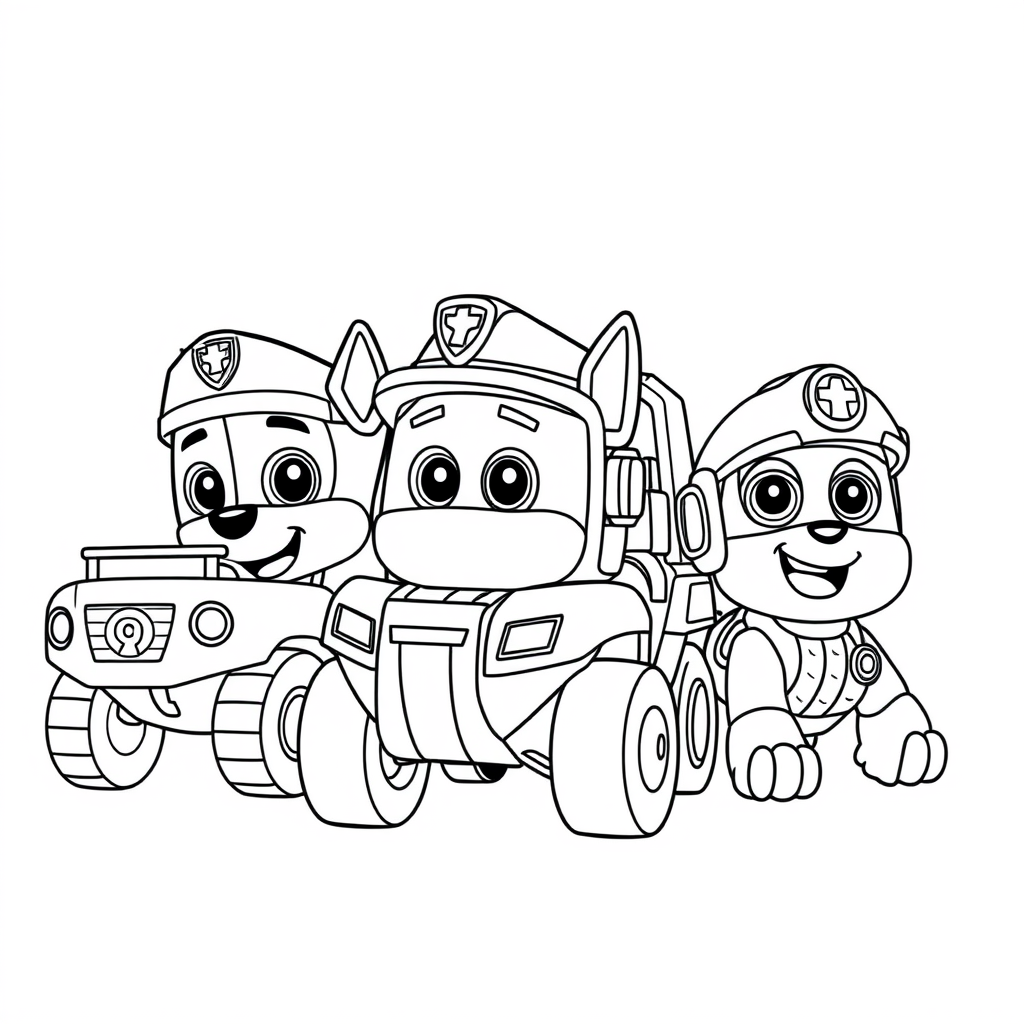 Libro para Colorear: Patrulla Canina