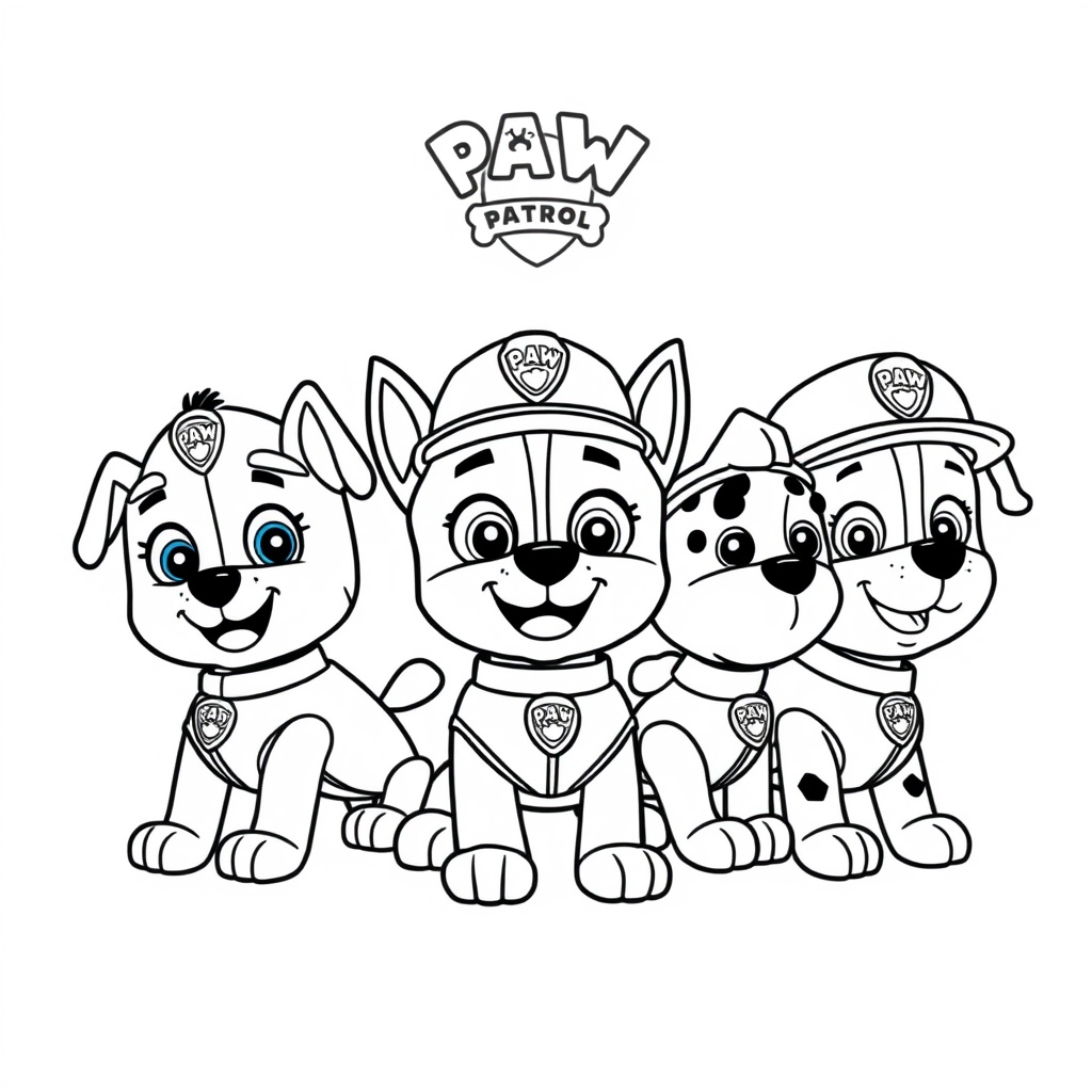 Libro para Colorear de PAW Patrol