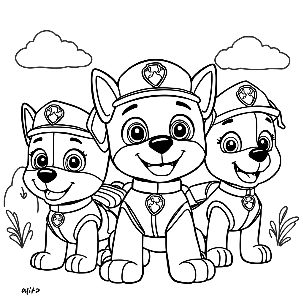 Libro de Colorear Patrulla Canina