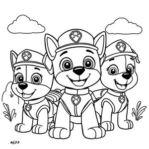 Libro de Colorear Patrulla Canina