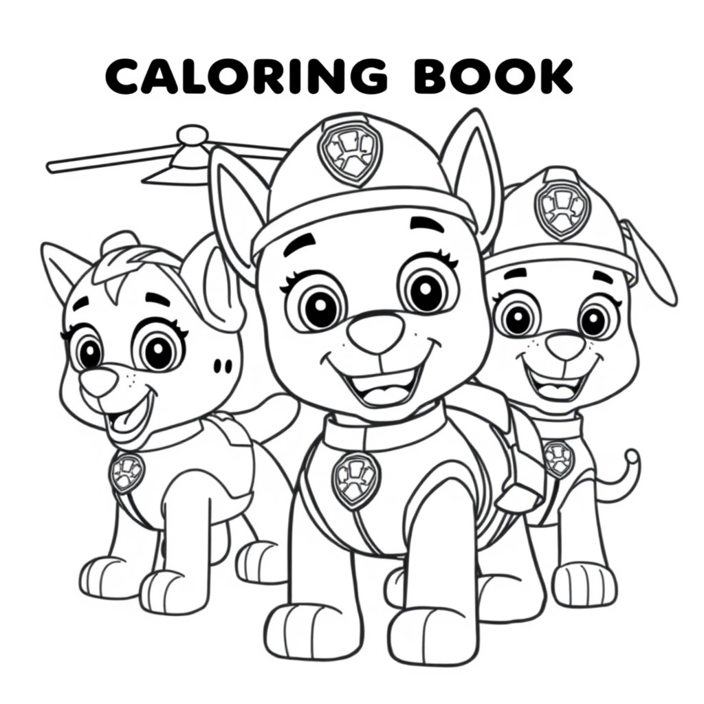 Libro de Colorear: Misiones de Rescate de la Patrulla Canina